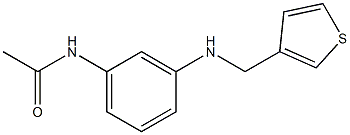 N-{3-[(thiophen-3-ylmethyl)amino]phenyl}acetamide Struktur