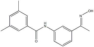 N-{3-[1-(hydroxyimino)ethyl]phenyl}-3,5-dimethylbenzamide Struktur