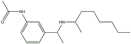 N-{3-[1-(octan-2-ylamino)ethyl]phenyl}acetamide Struktur