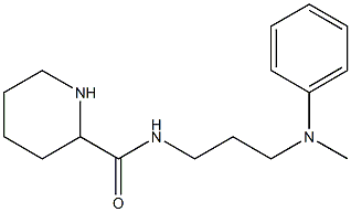 N-{3-[methyl(phenyl)amino]propyl}piperidine-2-carboxamide Struktur