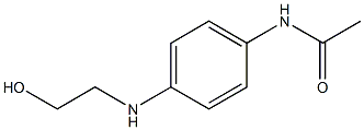 N-{4-[(2-hydroxyethyl)amino]phenyl}acetamide Struktur