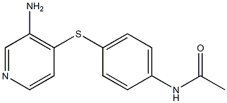 N-{4-[(3-aminopyridin-4-yl)sulfanyl]phenyl}acetamide Struktur