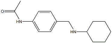 N-{4-[(cyclohexylamino)methyl]phenyl}acetamide Struktur