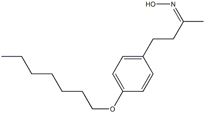 N-{4-[4-(heptyloxy)phenyl]butan-2-ylidene}hydroxylamine Struktur