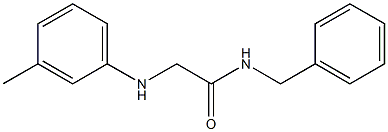 N-benzyl-2-[(3-methylphenyl)amino]acetamide Struktur