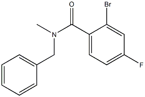 N-benzyl-2-bromo-4-fluoro-N-methylbenzamide Struktur