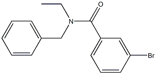 N-benzyl-3-bromo-N-ethylbenzamide Struktur