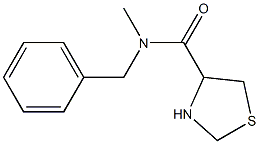 N-benzyl-N-methyl-1,3-thiazolidine-4-carboxamide Struktur