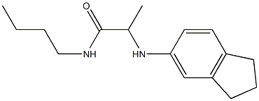 N-butyl-2-(2,3-dihydro-1H-inden-5-ylamino)propanamide Struktur