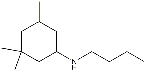 N-butyl-3,3,5-trimethylcyclohexan-1-amine Struktur