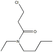 N-butyl-3-chloro-N-ethylpropanamide Struktur