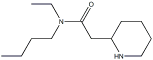 N-butyl-N-ethyl-2-(piperidin-2-yl)acetamide Struktur