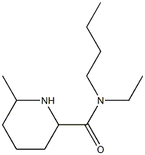 N-butyl-N-ethyl-6-methylpiperidine-2-carboxamide Struktur