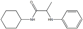 N-cyclohexyl-2-(phenylamino)propanamide Struktur