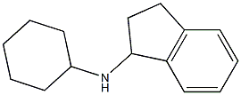 N-cyclohexyl-2,3-dihydro-1H-inden-1-amine Struktur