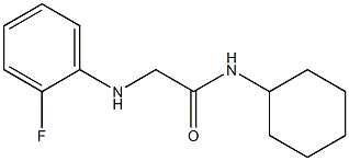 N-cyclohexyl-2-[(2-fluorophenyl)amino]acetamide Struktur