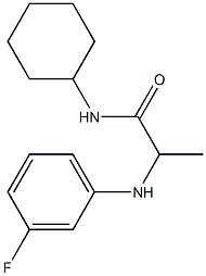 N-cyclohexyl-2-[(3-fluorophenyl)amino]propanamide Struktur