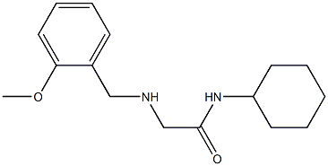 N-cyclohexyl-2-{[(2-methoxyphenyl)methyl]amino}acetamide Struktur