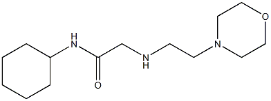 N-cyclohexyl-2-{[2-(morpholin-4-yl)ethyl]amino}acetamide Struktur