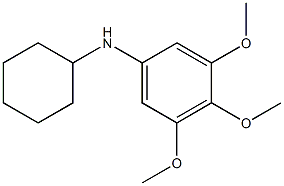 N-cyclohexyl-3,4,5-trimethoxyaniline Struktur