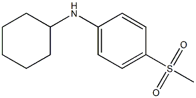 N-cyclohexyl-4-methanesulfonylaniline Struktur