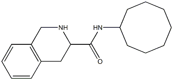 N-cyclooctyl-1,2,3,4-tetrahydroisoquinoline-3-carboxamide Struktur