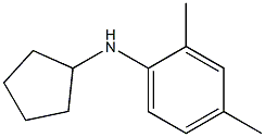 N-cyclopentyl-2,4-dimethylaniline Struktur