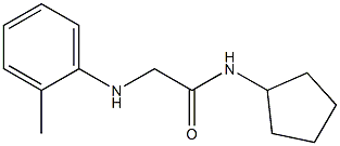 N-cyclopentyl-2-[(2-methylphenyl)amino]acetamide Struktur