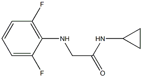 N-cyclopropyl-2-[(2,6-difluorophenyl)amino]acetamide Struktur