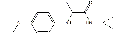 N-cyclopropyl-2-[(4-ethoxyphenyl)amino]propanamide Struktur