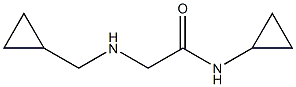 N-cyclopropyl-2-[(cyclopropylmethyl)amino]acetamide Struktur