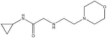 N-cyclopropyl-2-{[2-(morpholin-4-yl)ethyl]amino}acetamide Struktur