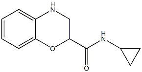 N-cyclopropyl-3,4-dihydro-2H-1,4-benzoxazine-2-carboxamide Struktur