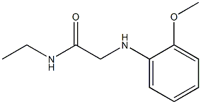 N-ethyl-2-[(2-methoxyphenyl)amino]acetamide Struktur