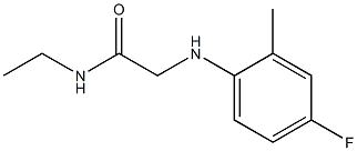 N-ethyl-2-[(4-fluoro-2-methylphenyl)amino]acetamide Struktur