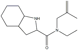 N-ethyl-N-(2-methylprop-2-enyl)octahydro-1H-indole-2-carboxamide Struktur