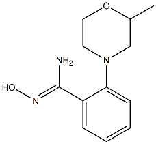 N'-hydroxy-2-(2-methylmorpholin-4-yl)benzene-1-carboximidamide Struktur