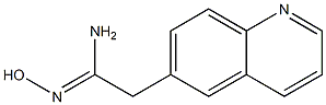 N'-hydroxy-2-(quinolin-6-yl)ethanimidamide Struktur