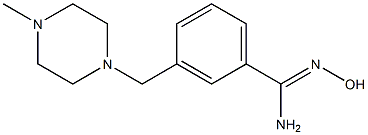 N'-hydroxy-3-[(4-methylpiperazin-1-yl)methyl]benzenecarboximidamide Struktur