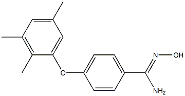 N'-hydroxy-4-(2,3,5-trimethylphenoxy)benzene-1-carboximidamide Struktur