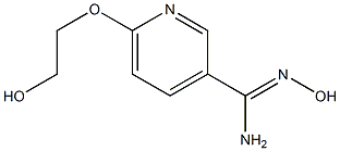 N'-hydroxy-6-(2-hydroxyethoxy)pyridine-3-carboximidamide Struktur