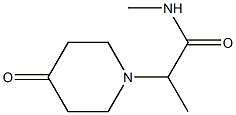 N-methyl-2-(4-oxopiperidin-1-yl)propanamide Struktur