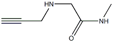 N-methyl-2-(prop-2-yn-1-ylamino)acetamide Struktur