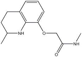 N-methyl-2-[(2-methyl-1,2,3,4-tetrahydroquinolin-8-yl)oxy]acetamide Struktur