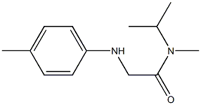 N-methyl-2-[(4-methylphenyl)amino]-N-(propan-2-yl)acetamide Struktur