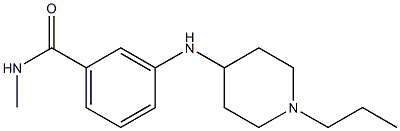 N-methyl-3-[(1-propylpiperidin-4-yl)amino]benzamide Struktur