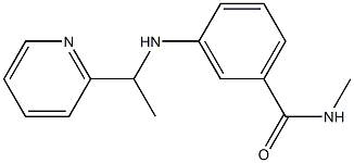 N-methyl-3-{[1-(pyridin-2-yl)ethyl]amino}benzamide Struktur