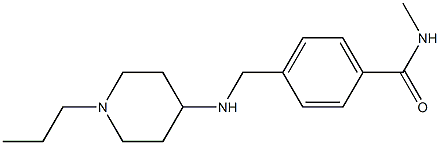 N-methyl-4-{[(1-propylpiperidin-4-yl)amino]methyl}benzamide Struktur