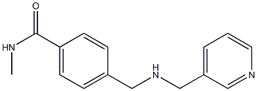 N-methyl-4-{[(pyridin-3-ylmethyl)amino]methyl}benzamide Struktur