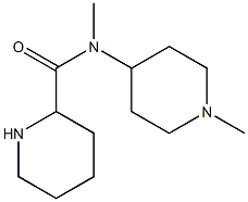 N-methyl-N-(1-methylpiperidin-4-yl)piperidine-2-carboxamide Struktur